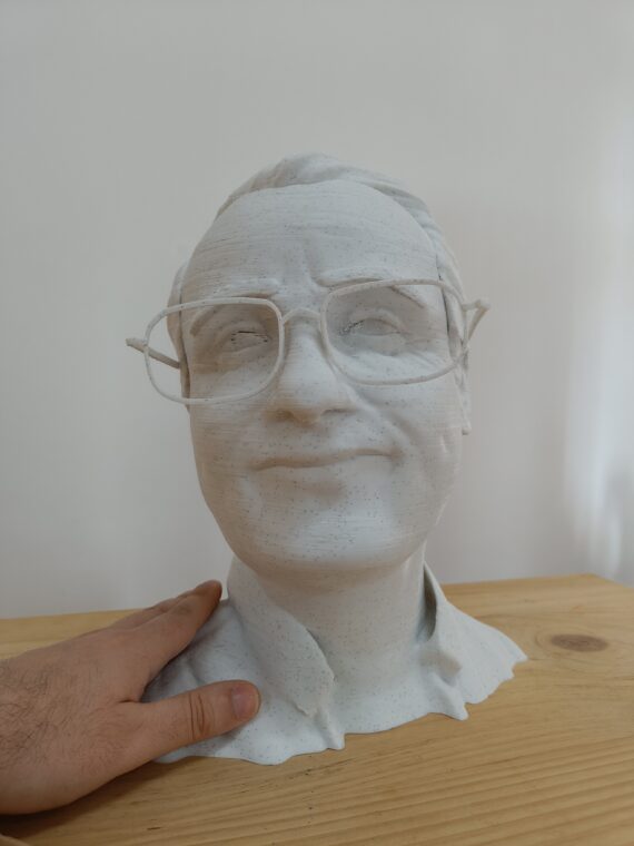 Busto Home con gafas 09