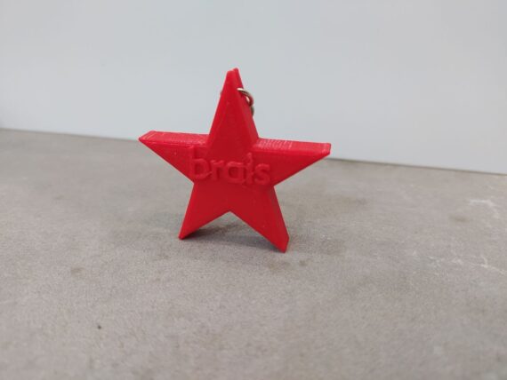 Chaveiro Estrela Personalizado BACK