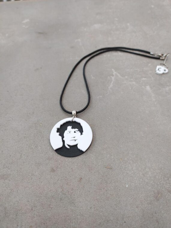 Collar Rosalía negro BACK2