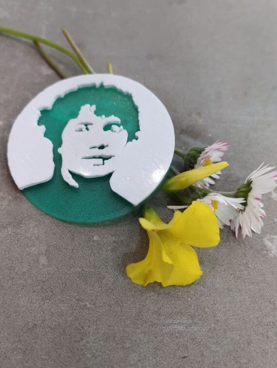 Broche Rosalía XL Verde