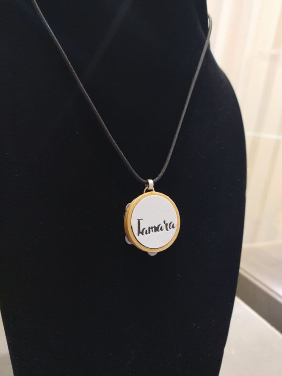 Collar Pandeireta Personalizado BACK