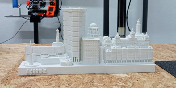 Skyline da Coruña I3D