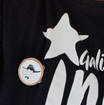 Broche Pandeireta Castelao I3D