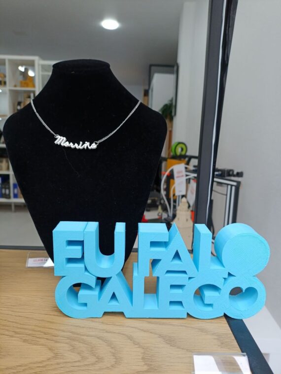 Texto decorativo Eu falo Galego I3D