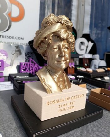 Escultura Rosalía con peana I3D
